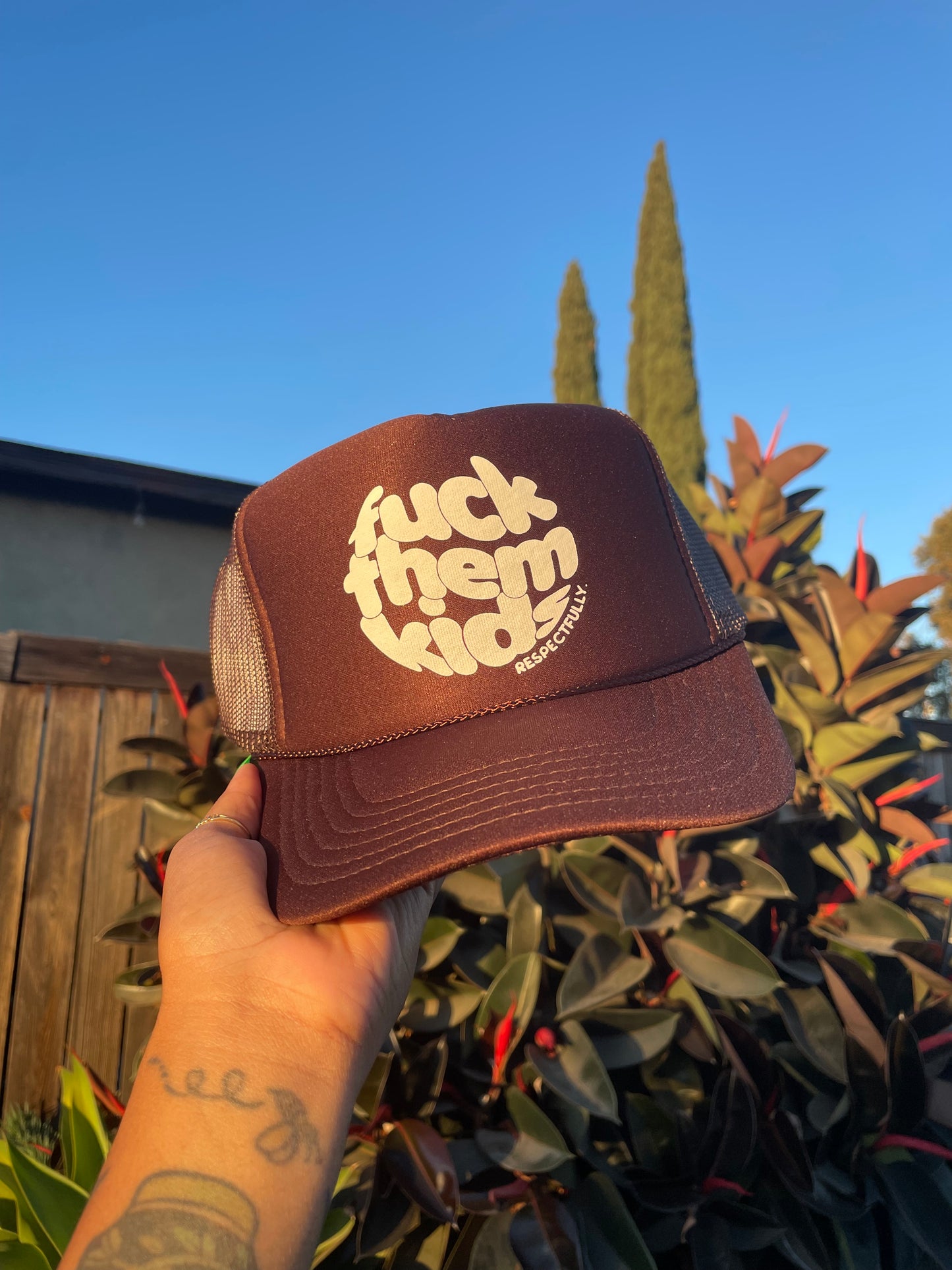 Chocolate Brown Trucker.