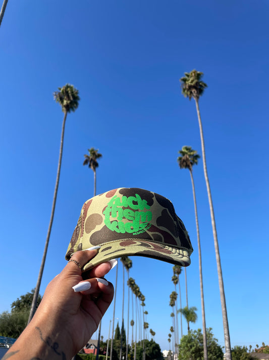 Full Camo Green Trucker.